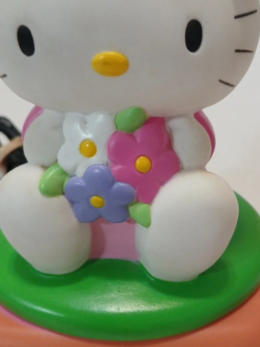 VTG Saniro Y2K Hello Kitty Pink Bow Flower ALARM Clock NIGHT LIGHT(NEEDS BULB)